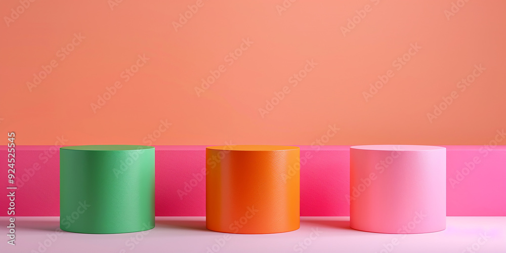 Image of Three Podiums in a Modern, Minimalist Design Image of Three Podiums in a Modern, Minimalist Design