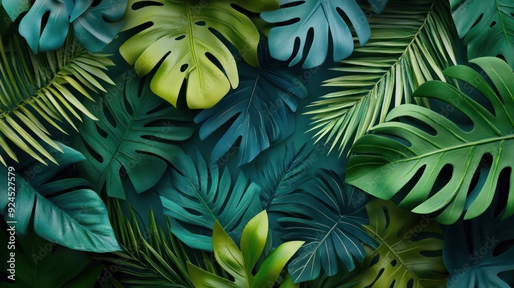 Lush Tropical Leaves Pattern Lush Tropical Leaves Pattern