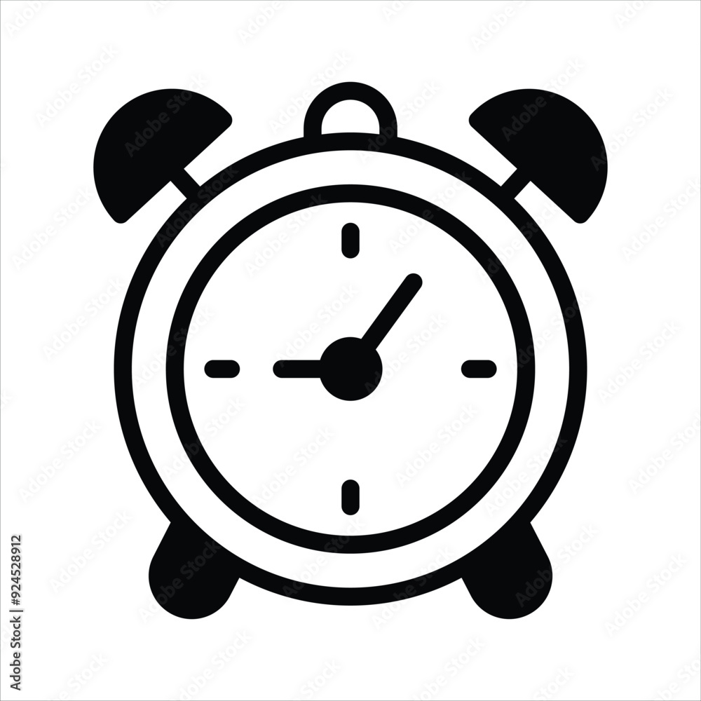 Trendy icon of alarm clock in editable style, easy to use and download Trendy icon of alarm clock in editable style, easy to use and download