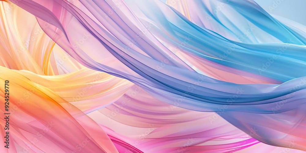 Obraz premium Colorful abstract fluid painting with pink and yellow hues creative design modern artistic expression