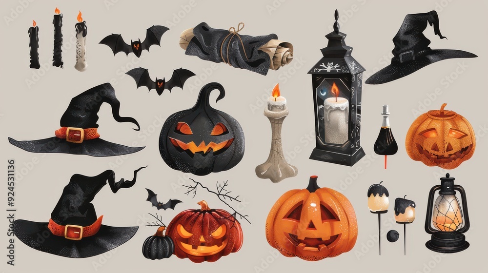 Obraz premium Halloween accessories