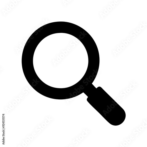 magnifying glass isolated on white