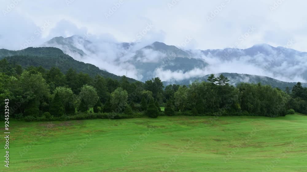 Time lapse of landscape of golf course in the countryside Time lapse of landscape of golf course in the countryside