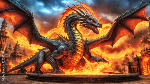 Enter a world where fire-breathing dragons and AI collide, merging metal and magic in epic fantasy