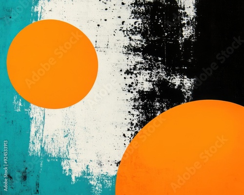 Canvas background with artinspired elements photo
