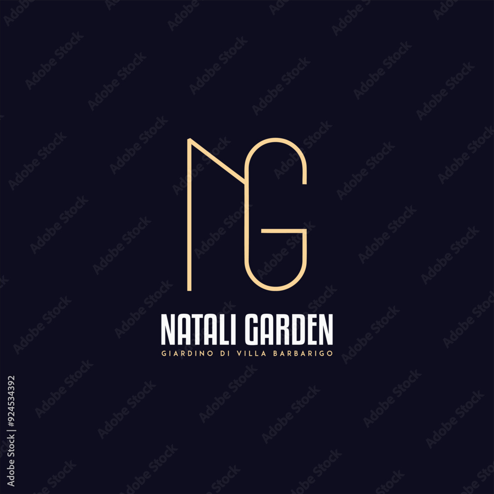 Alphabet letter icon logo Gn, NG, GN Logo Emblem Monogram, Letters monogram icon logo NG,GN,G and N