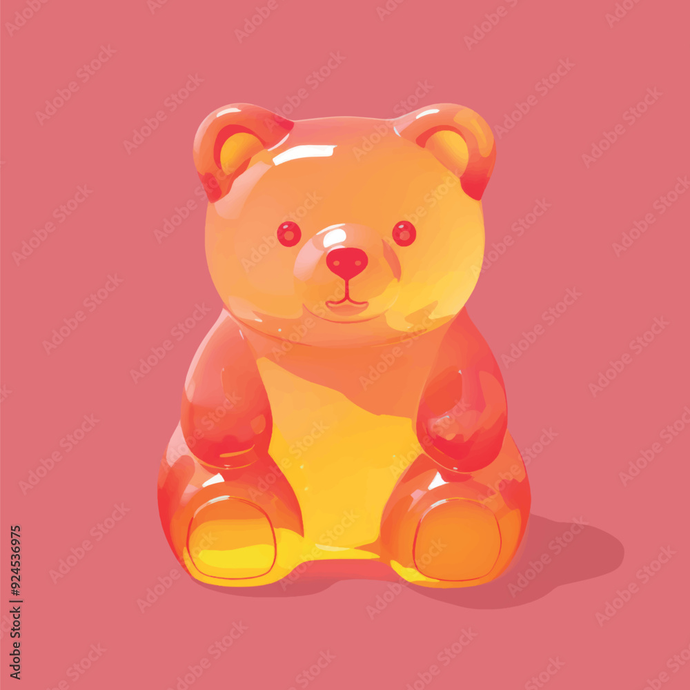 Cute gummy bear illustration Cute gummy bear illustration