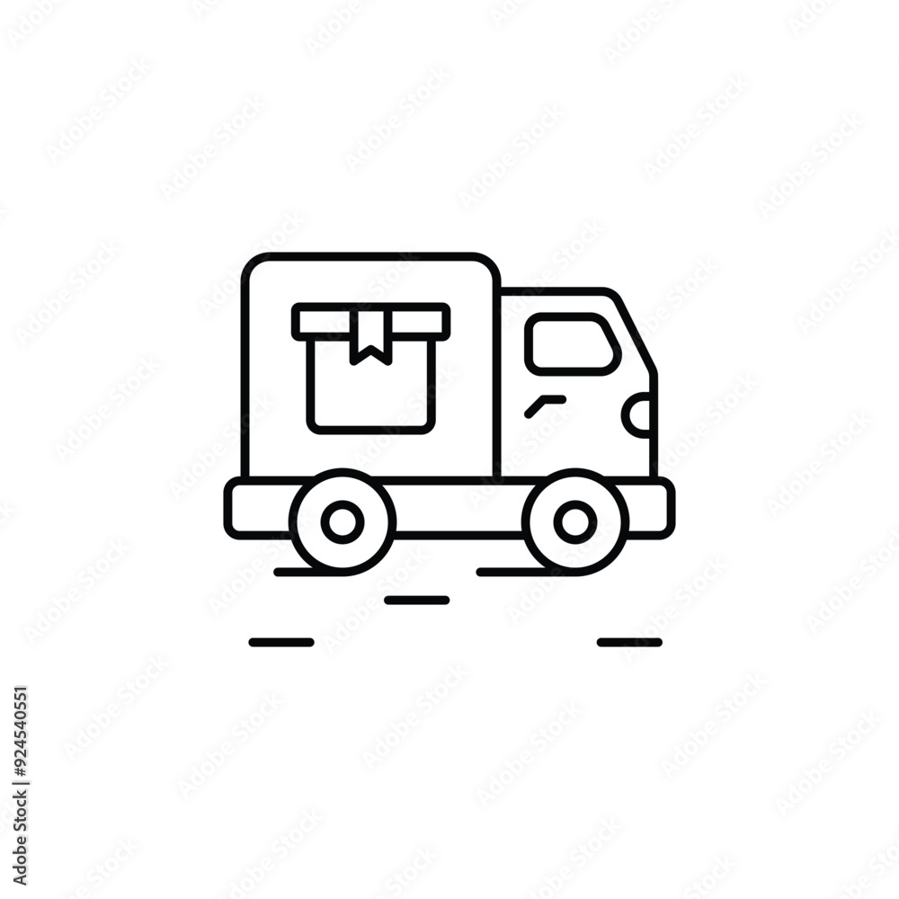 Fast Delivery icon design with white background stock illustration Fast Delivery icon design with white background stock illustration