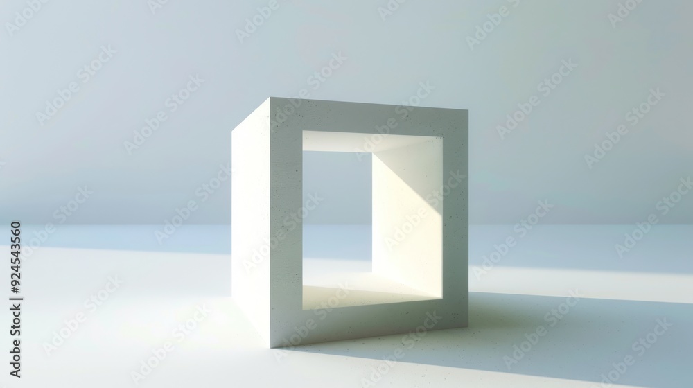 Abstract White Cube Minimalist Photography Abstract White Cube Minimalist Photography