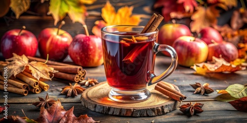 mulled wine with spices