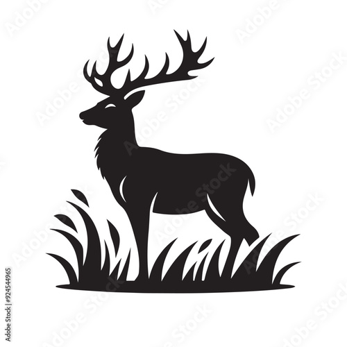 deer silhouette vector