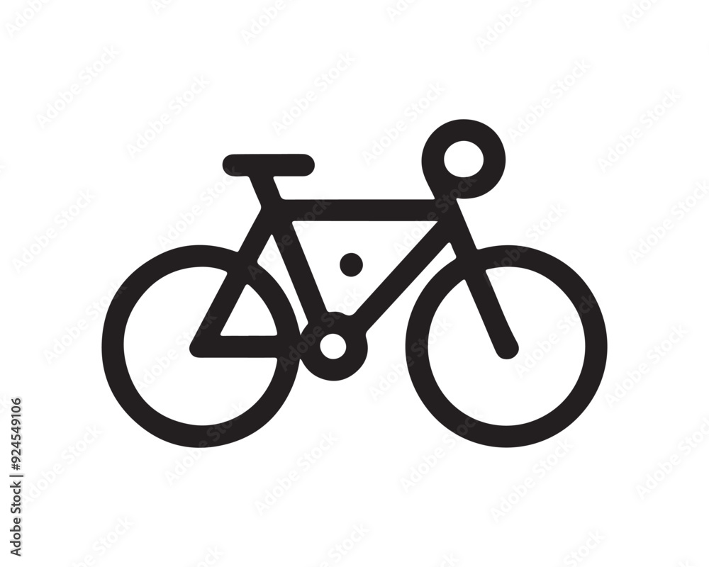 Fototapeta premium Bicycle Logo Design Icon Symbol Vector Template.