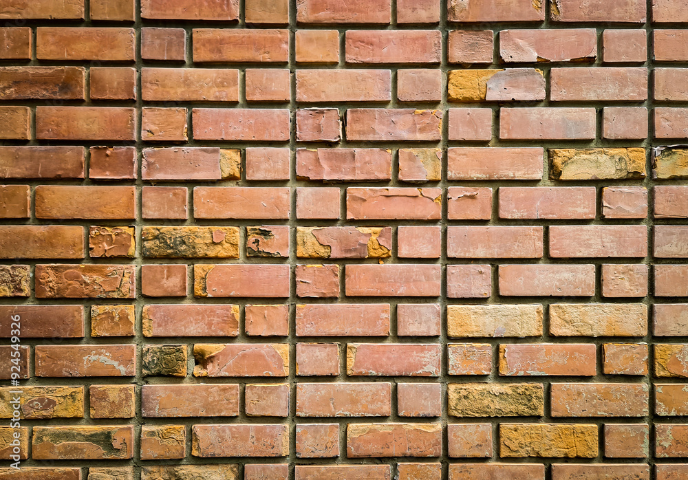 Fototapeta premium Red brick wall texture or background.