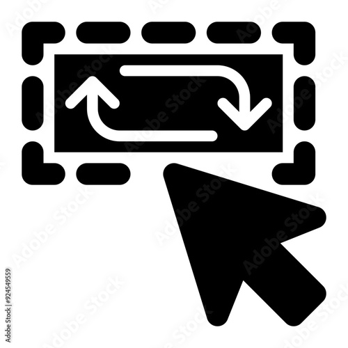 inverse, invert, selection, select, inversion, transform solid or glyph icon