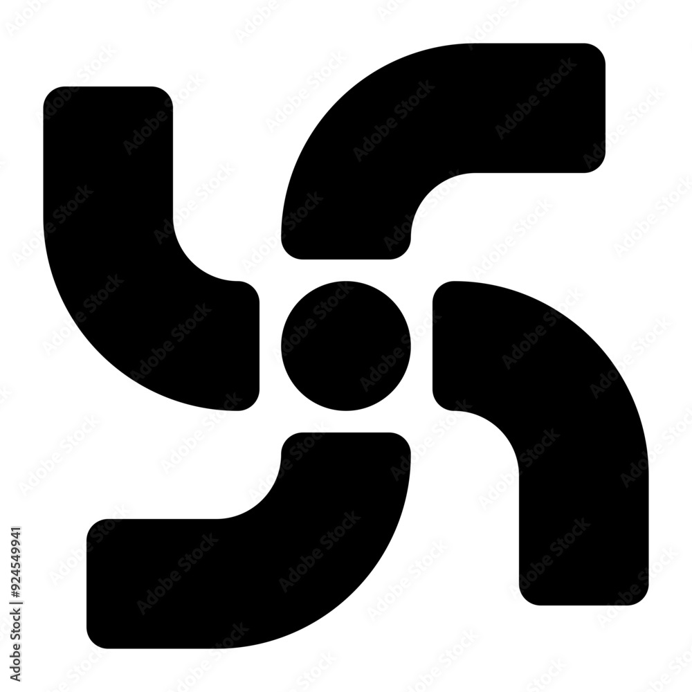 rotary, propeller, harmony, stability, rotation, spin, pattern, visual design solid or glyph icon rotary, propeller, harmony, stability, rotation, spin, pattern, visual design solid or glyph icon