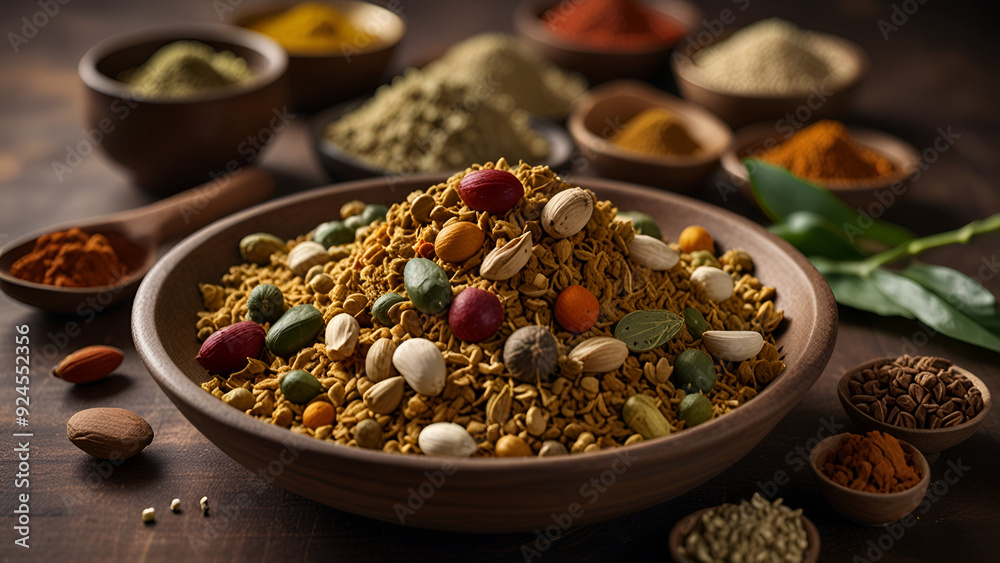 spices in a bowl spices in a bowl