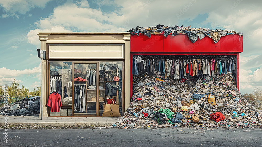 Symbolic of Fast fashion, Effects of Climate Change, Global warming Effect
