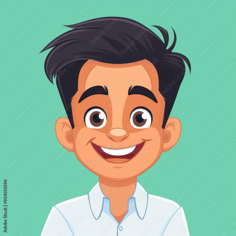 Create a vibrant, solid color background using Adobe Animate, featuring a simple, smiling character expression.