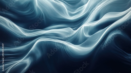 Wallpaper Mural Abstract Blue and White Wavy Pattern Torontodigital.ca