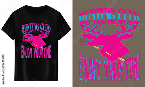 They were hunting & Hunting club t-shirt design, Outdoor, and typography vector t-shirt design. photo