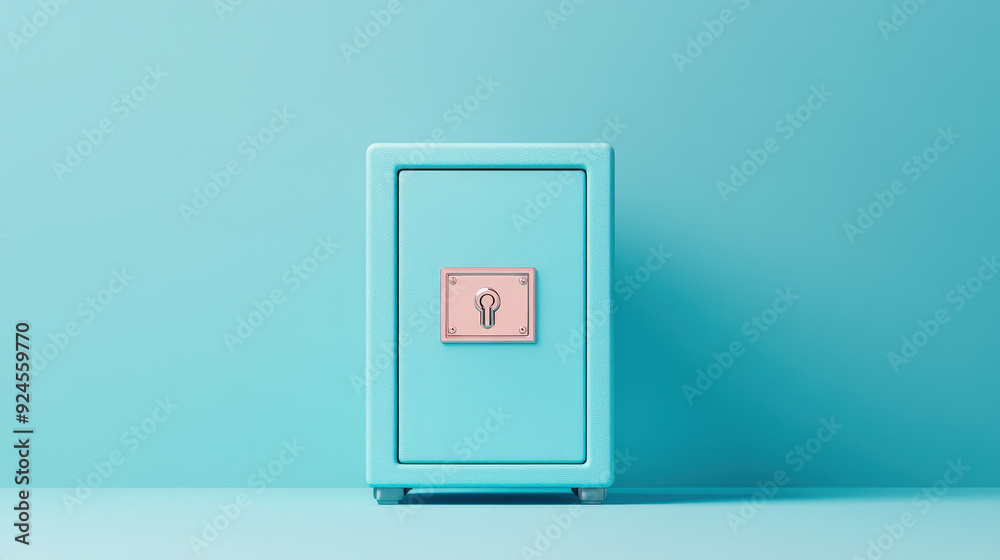 A 3D safe with floating digital locks, secure financial management A 3D safe with floating digital locks, secure financial management