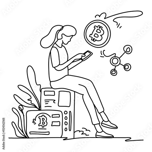 Explore the world of Decentralized Finance DeFi through captivating flat illustrations that simplify complex concepts in a visually appealing manner