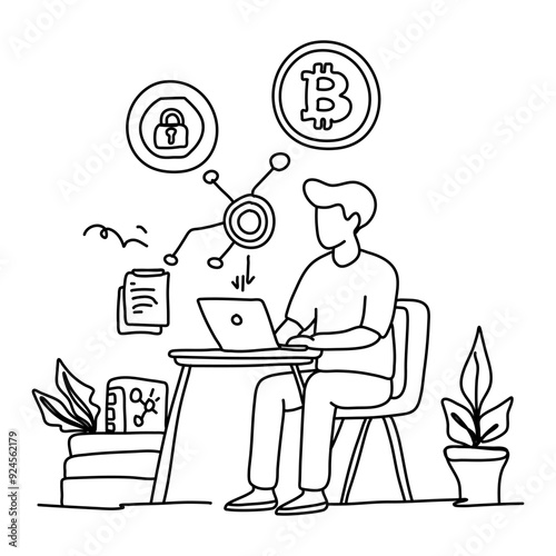 Explore the world of Decentralized Finance DeFi through captivating flat illustrations that simplify complex concepts in a visually appealing manner