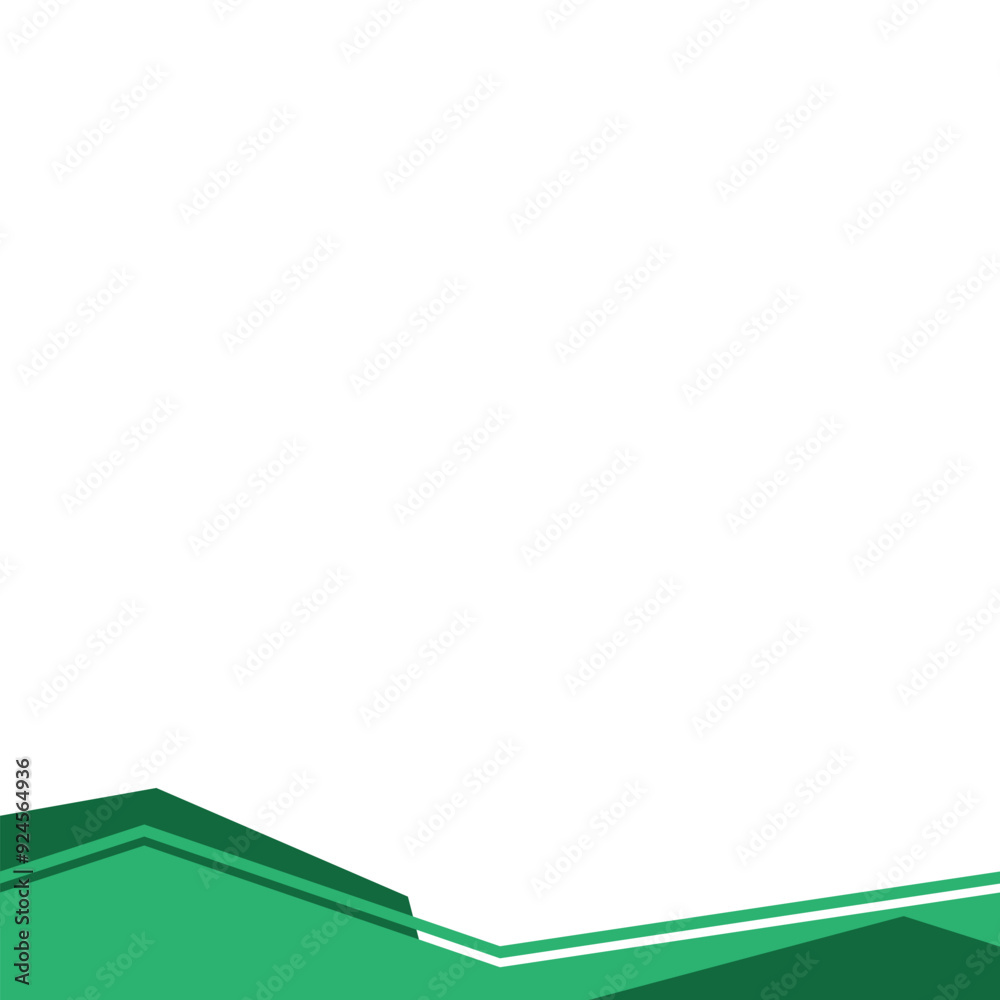 Fototapeta premium Geometric Curve Footer