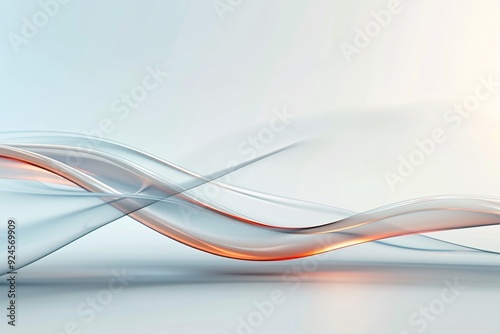 A 3D background featuring smooth, intertwined curves and glowing edges, creating a sense of motion and energy. The image includes generous copy space at the bottom.