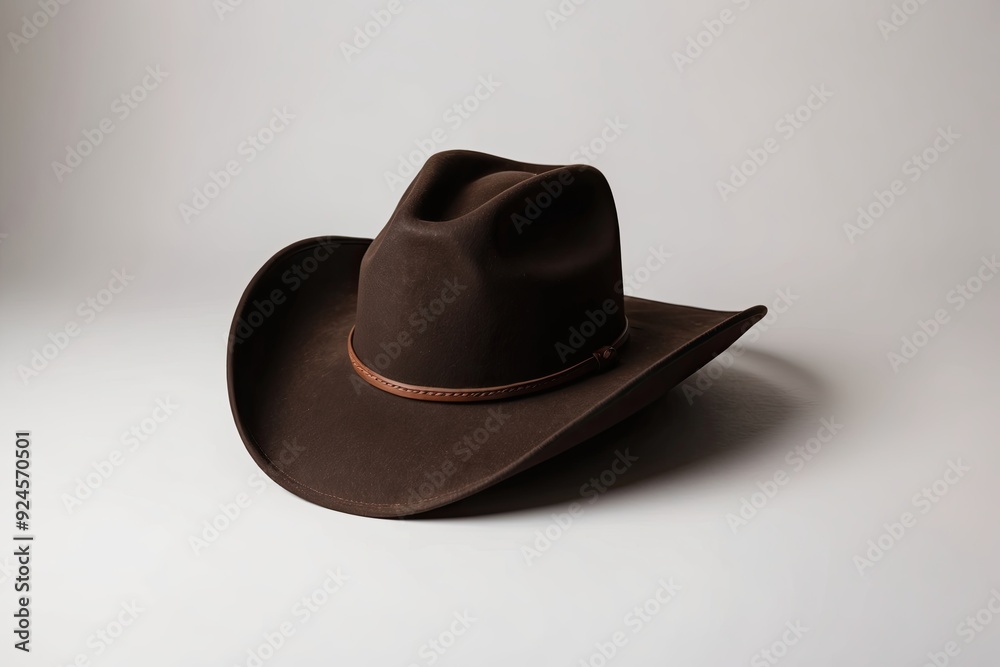 A Classic Cowboy Hat Isolated on a White Background A Classic Cowboy Hat Isolated on a White Background