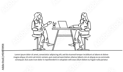 Continuous one line design of currently doing a podcasts. Minimalist style vector illustration on white background.