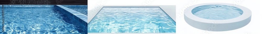 Obraz premium swimming pools on white