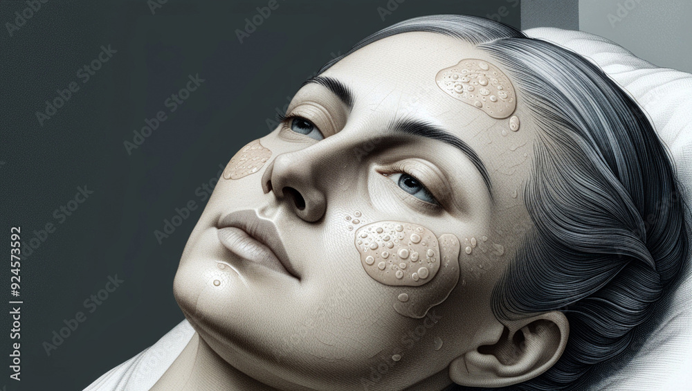 Close-Up of Realistic Skin Texture and Acne Imperfections Close-Up of Realistic Skin Texture and Acne Imperfections