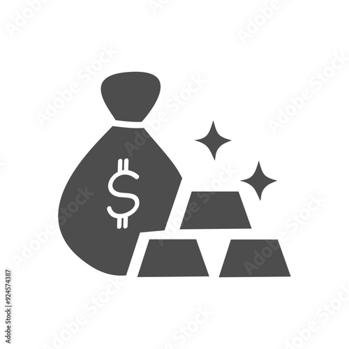 Gold Solid Icon