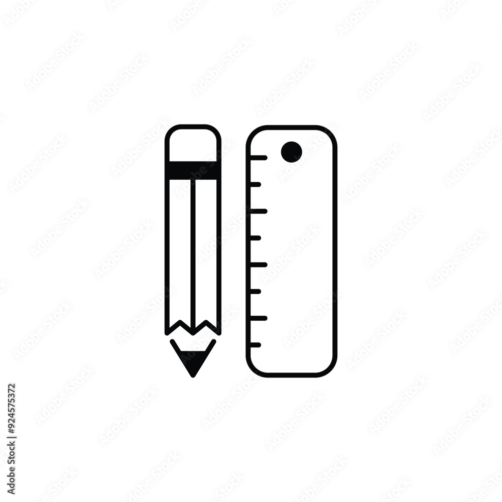Design tool icon design with white background stock illustration Design tool icon design with white background stock illustration