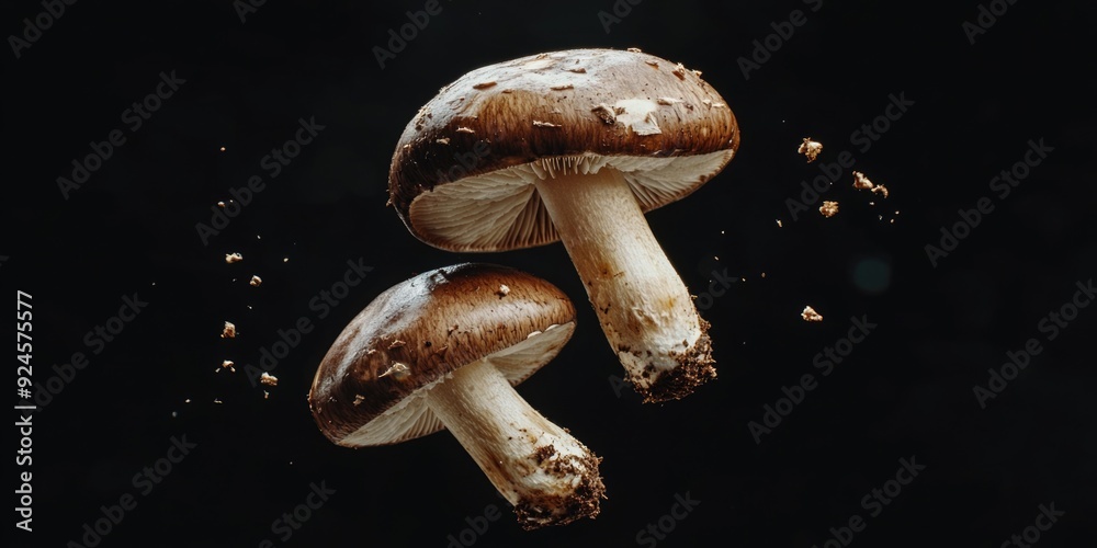 Freshly Picked Mushrooms