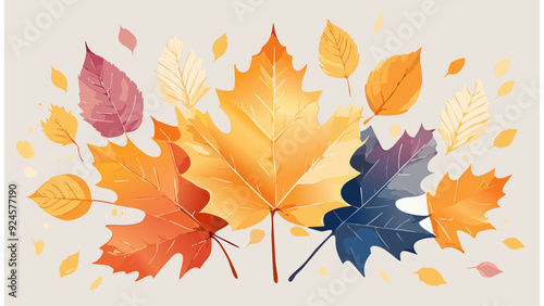 Autumn Maple Foliage Leaves - Fall Plant Leaf October Yellow Nature Decoration Orange Season Seasonal Tree
