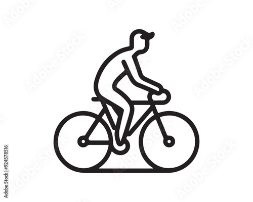 silhouette of a person riding a bike