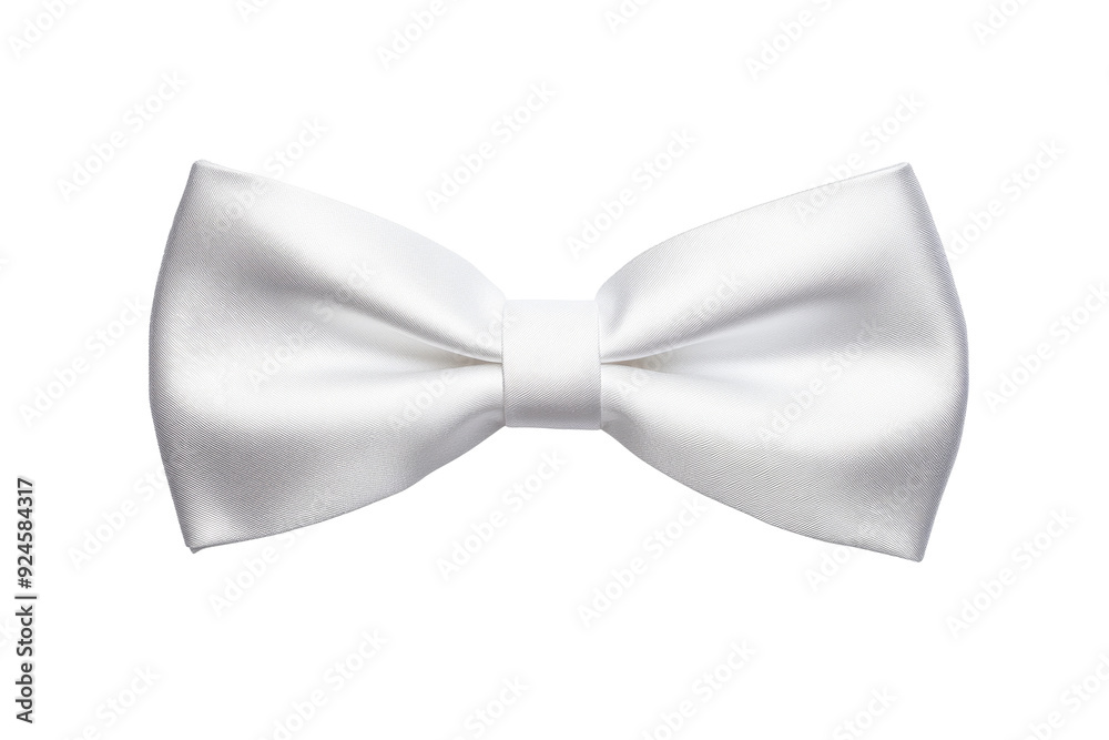 White bow tie isolated on white background White bow tie isolated on white background