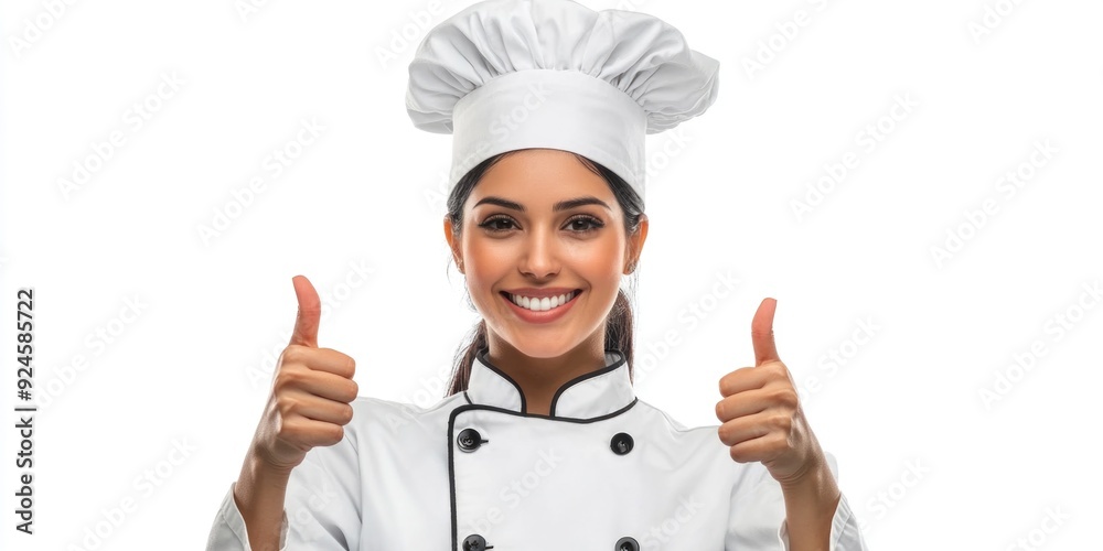 Thumbs-Up Chef in Kitchen Thumbs-Up Chef in Kitchen