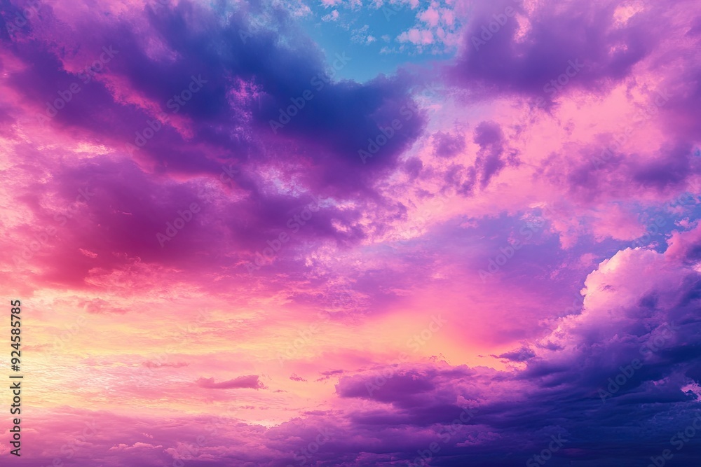 Mesmerizing colorful sky collage featuring a blend of twilight colors including rich purples blues and soft pinks creating an otherworldly serene landscape perfect for fantasy settings Mesmerizing colorful sky collage featuring a blend of twilight colors including rich purples blues and soft pinks creating an otherworldly serene landscape perfect for fantasy settings