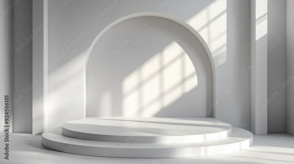 Fototapeta premium minimal product empty podium background 