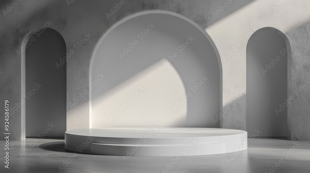 minimal product empty podium background 