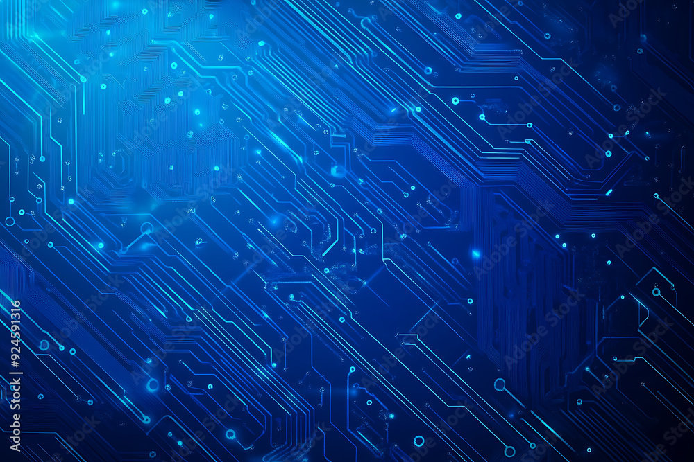Futuristic vector illustration of a blue circuit board featuring intricate digital patterns and glowing lines, ideal for tech backgrounds.
Futuristic vector illustration of a blue circuit board featuring intricate digital patterns and glowing lines, ideal for tech backgrounds.