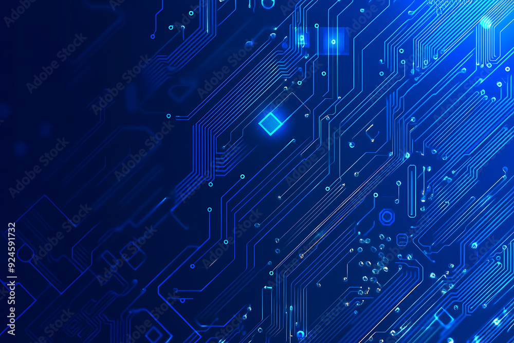 Futuristic vector illustration of a blue circuit board with intricate digital tech elements, perfect for advanced technology backgrounds.
Futuristic vector illustration of a blue circuit board with intricate digital tech elements, perfect for advanced technology backgrounds.