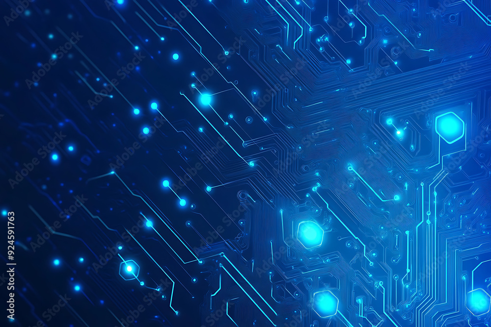 Futuristic vector illustration of a blue circuit board with intricate digital tech elements, perfect for advanced technology backgrounds.
Futuristic vector illustration of a blue circuit board with intricate digital tech elements, perfect for advanced technology backgrounds.
