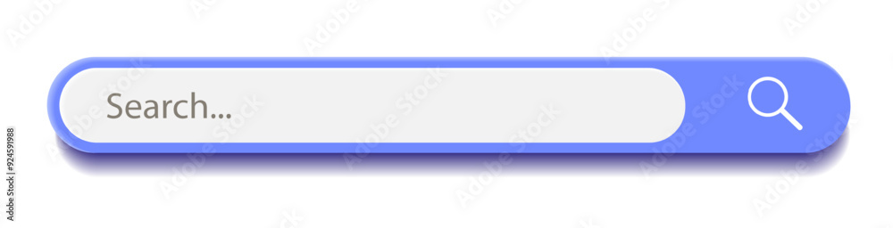 3d search bar Internet browser engine isolated on white background for UI design, website interface element with web icons and push button vector 3d search bar Internet browser engine isolated on white background for UI design, website interface element with web icons and push button vector