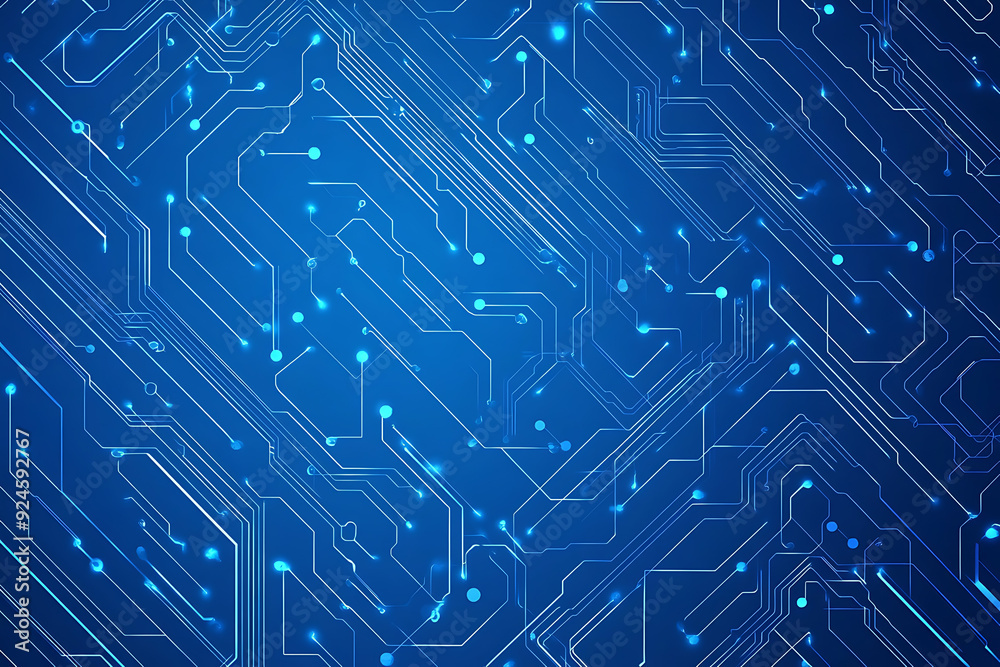 Vector illustration of a blue circuit board background featuring abstract digital tech patterns, with ample space for text or titles.
Vector illustration of a blue circuit board background featuring abstract digital tech patterns, with ample space for text or titles.