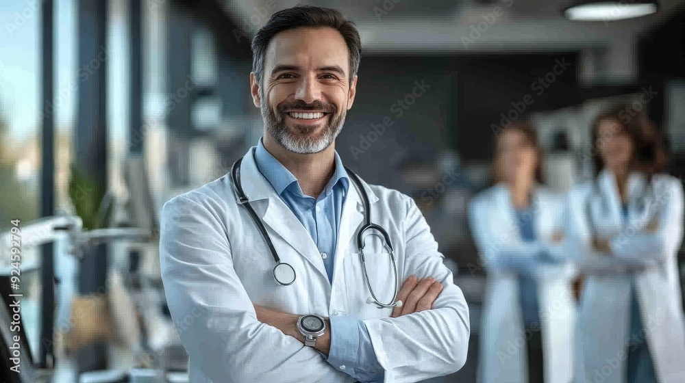 Doctor Team In Office With Businessman, Generative AI Doctor Team In Office With Businessman, Generative AI