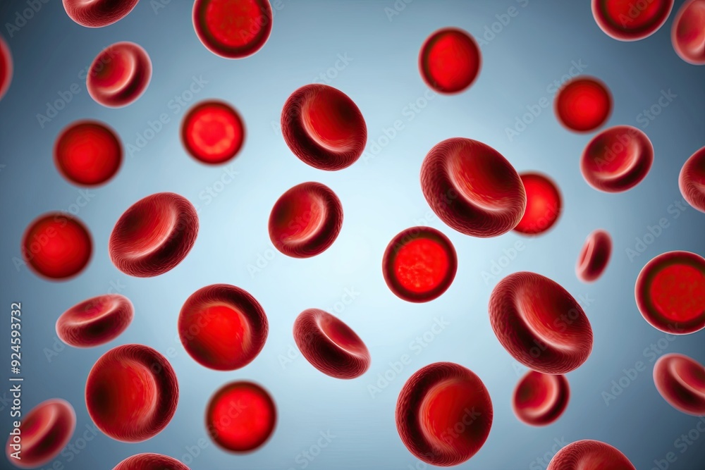 Isolated Hemoglobin Red Blood Cells on Laboratory Background for Scientific Research Isolated Hemoglobin Red Blood Cells on Laboratory Background for Scientific Research